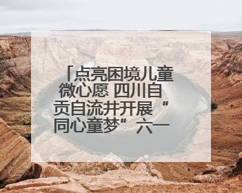 点亮困境儿童微心愿 四川自贡自流井开展“同心童梦”六一特别行动