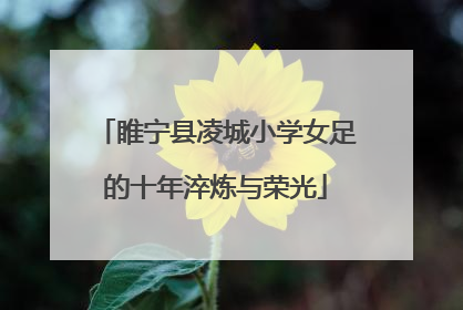 睢宁县凌城小学女足的十年淬炼与荣光