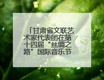甘肃省文联艺术家代表团在第十四届“丝绸之路”国际音乐节举办专场演出