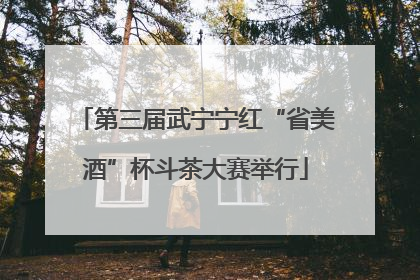 第三届武宁宁红“省美酒”杯斗茶大赛举行