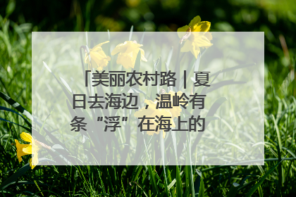 美丽农村路｜夏日去海边，温岭有条“浮”在海上的公路你去过吗？