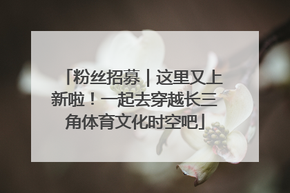 粉丝招募｜这里又上新啦！一起去穿越长三角体育文化时空吧