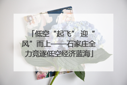 低空“起飞” 迎“风”而上——石家庄全力竞逐低空经济蓝海