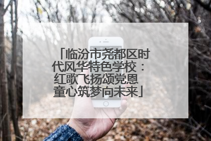 临汾市尧都区时代风华特色学校：红歌飞扬颂党恩 童心筑梦向未来