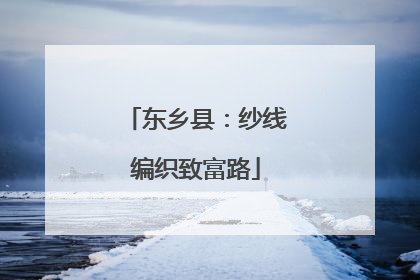 东乡县：纱线编织致富路