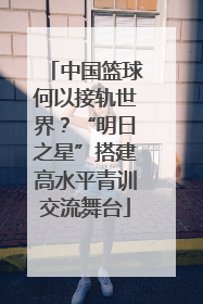 中国篮球何以接轨世界？“明日之星”搭建高水平青训交流舞台