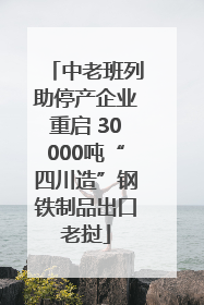 中老班列助停产企业重启 30000吨“四川造”钢铁制品出口老挝
