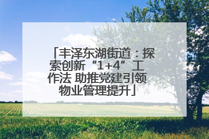 丰泽东湖街道：探索创新“1+4”工作法 助推党建引领物业管理提升