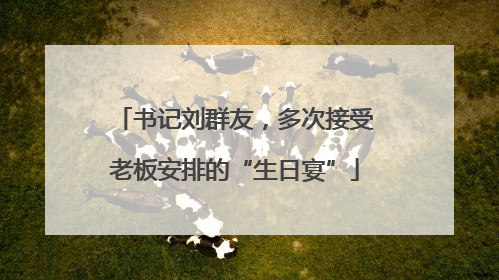 书记刘群友，多次接受老板安排的“生日宴”