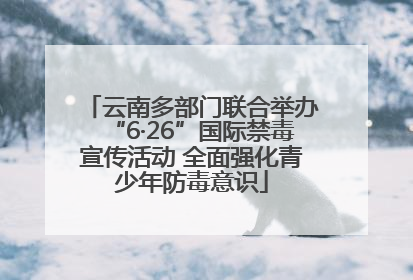 云南多部门联合举办“6·26”国际禁毒宣传活动 全面强化青少年防毒意识