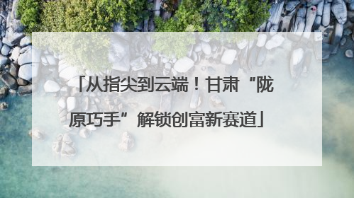 从指尖到云端！甘肃“陇原巧手”解锁创富新赛道
