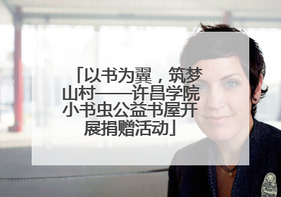 以书为翼，筑梦山村——许昌学院小书虫公益书屋开展捐赠活动