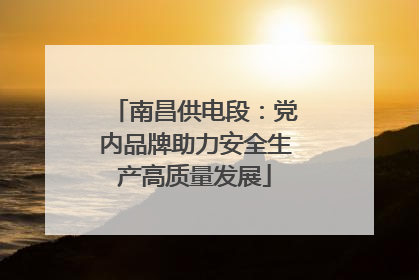 南昌供电段：党内品牌助力安全生产高质量发展