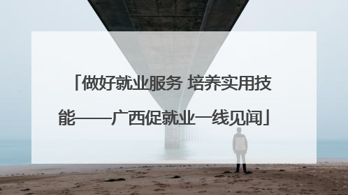 做好就业服务 培养实用技能——广西促就业一线见闻