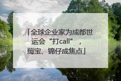 全球企业家为成都世运会“打call”，蜀宝、锦仔成焦点