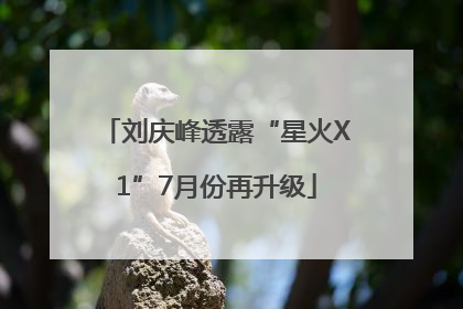 刘庆峰透露“星火X1”7月份再升级