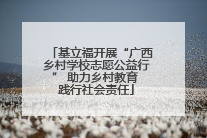 基立福开展“广西乡村学校志愿公益行” 助力乡村教育 践行社会责任