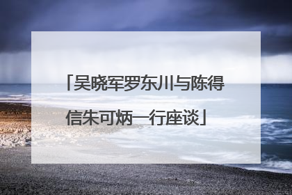 吴晓军罗东川与陈得信朱可炳一行座谈