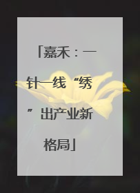 嘉禾：一针一线“绣”出产业新格局