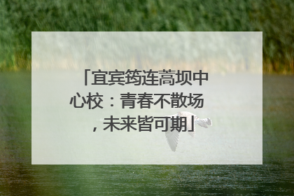 宜宾筠连蒿坝中心校：青春不散场，未来皆可期