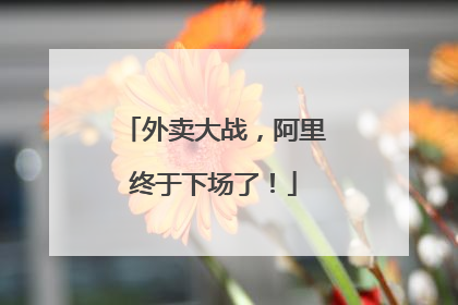 外卖大战，阿里终于下场了！
