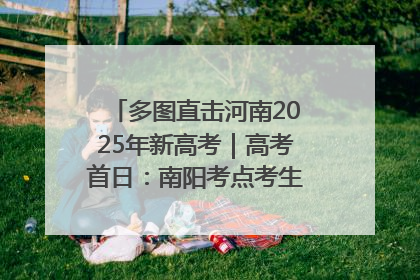 多图直击河南2025年新高考｜高考首日：南阳考点考生信心满满迎战