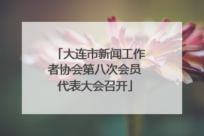 大连市新闻工作者协会第八次会员代表大会召开