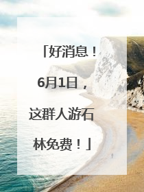 好消息！6月1日，这群人游石林免费！