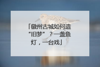 徽州古城如何造“旧梦”？一盏鱼灯，一台戏