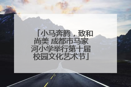 小马奔腾，致和尚美 成都市马家河小学举行第十届校园文化艺术节