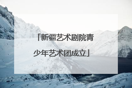 新疆艺术剧院青少年艺术团成立