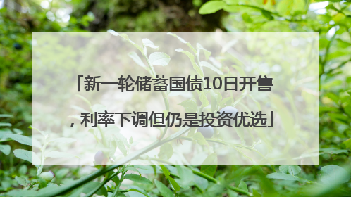 新一轮储蓄国债10日开售，利率下调但仍是投资优选