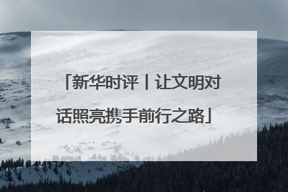 新华时评丨让文明对话照亮携手前行之路