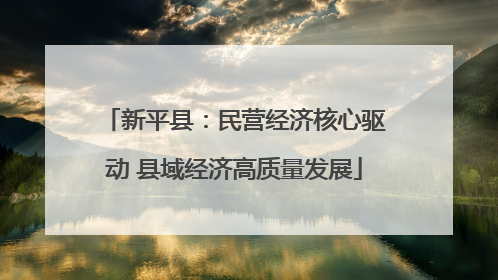 新平县：民营经济核心驱动 县域经济高质量发展