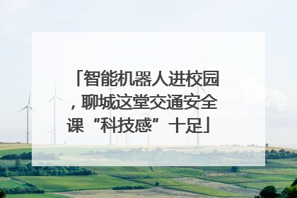 智能机器人进校园，聊城这堂交通安全课“科技感”十足