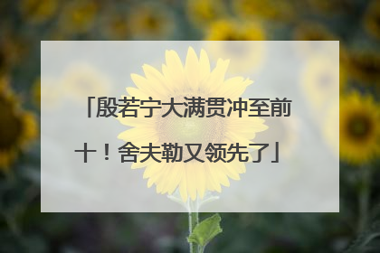 殷若宁大满贯冲至前十！舍夫勒又领先了