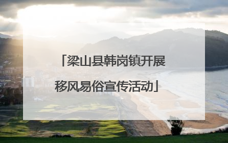 梁山县韩岗镇开展移风易俗宣传活动