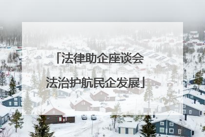 法律助企座谈会 法治护航民企发展