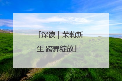 深读｜茉莉新生 跨界绽放