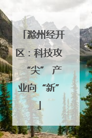 滁州经开区：科技攻“尖” 产业向“新”