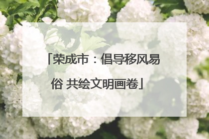 荣成市：倡导移风易俗 共绘文明画卷
