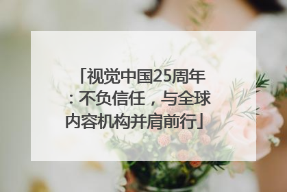 视觉中国25周年：不负信任，与全球内容机构并肩前行