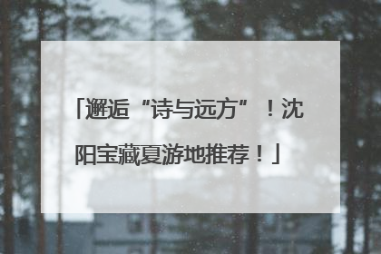 邂逅“诗与远方”！沈阳宝藏夏游地推荐！