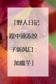 野人日记踩中速冻饺子新风口：加魔芋