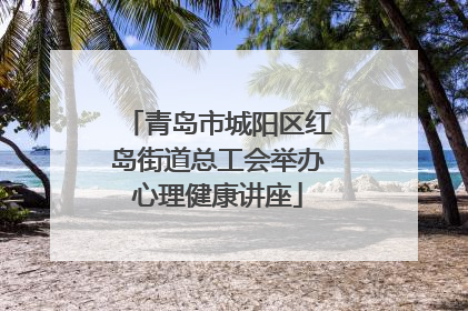 青岛市城阳区红岛街道总工会举办心理健康讲座