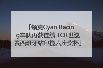 领克Cyan Racing车队再获佳绩 TCR世巡赛西班牙站包揽六座奖杯