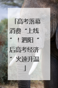 高考落幕消费“上线”！泗阳“后高考经济”火速升温