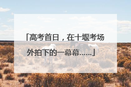 高考首日，在十堰考场外拍下的一幕幕……