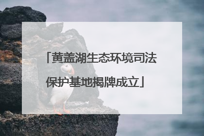 黄盖湖生态环境司法保护基地揭牌成立