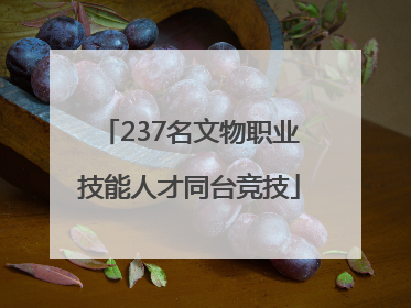 237名文物职业技能人才同台竞技
